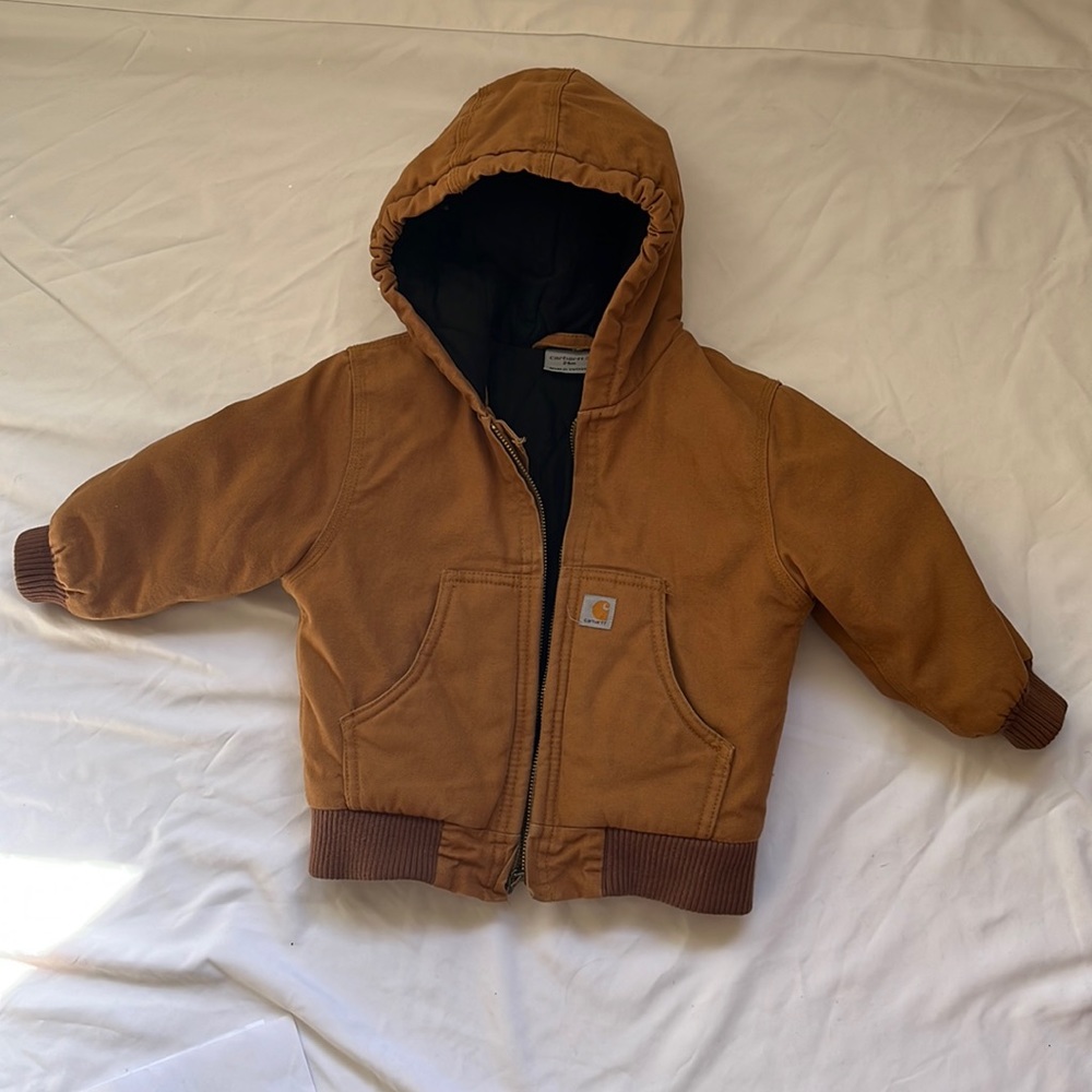 Tan Brown Carhartt coat 24m
